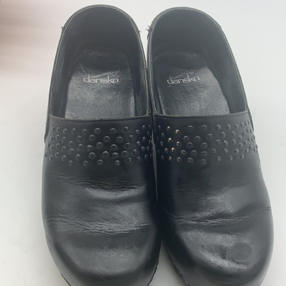 Dansko Black Studded Clogs Sz 38. DAN0207A - Picture 3 of 8